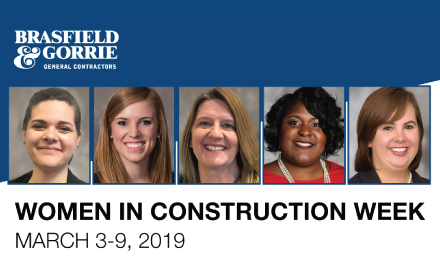 Group of female professionals observed for Women in Construction Week, March 3-9, 2019, by Vondace Contracting.