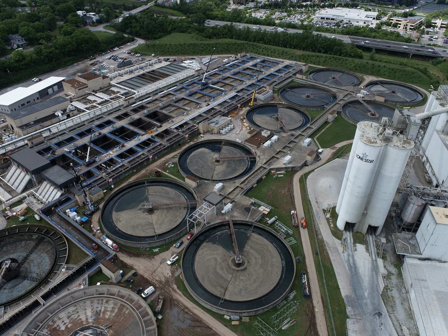 May 2021 Progress Photos - aeration basins, ML channel