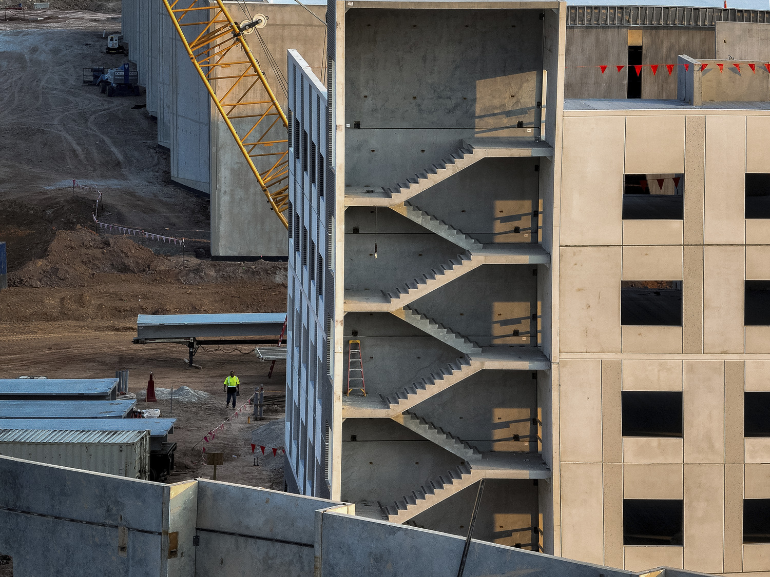 Aerial photos of the Spark Life Science Campus Project in Raleigh, North Carolina. 
